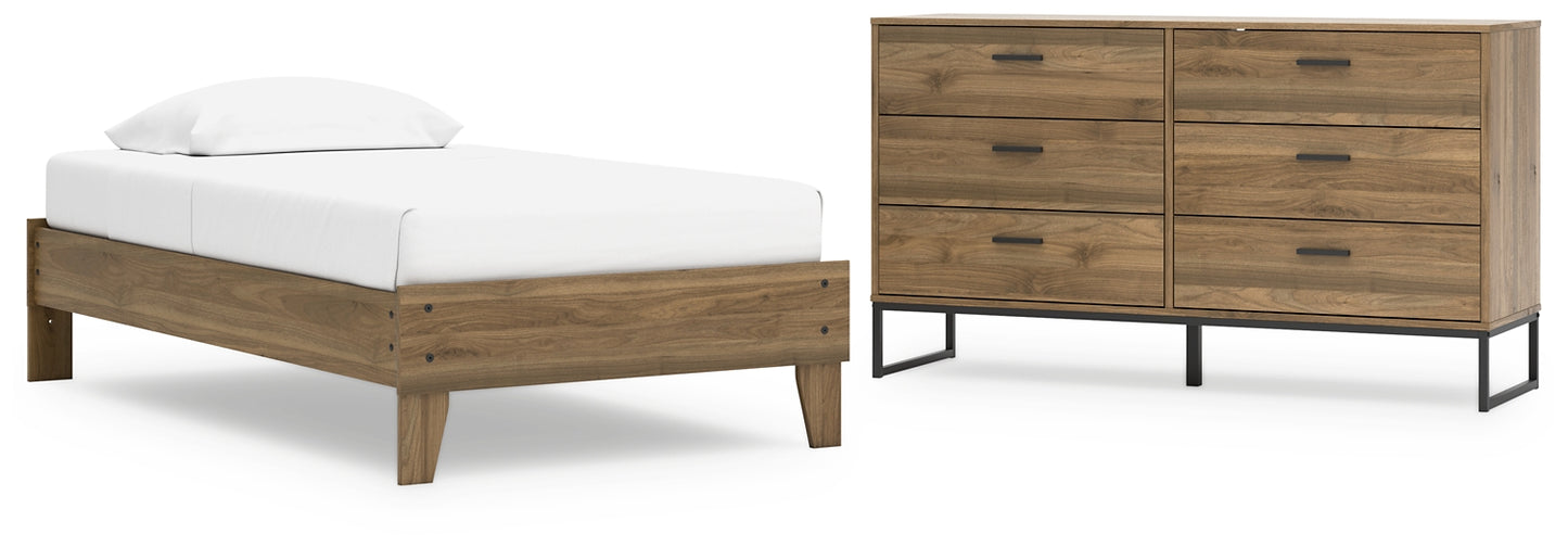 Deanlow Twin Platform Bed with Dresser Signature Design by Ashley®