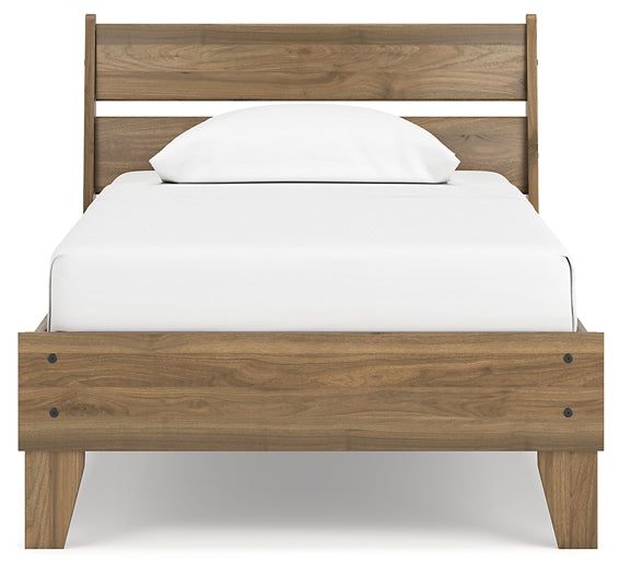 Deanlow Twin Platform Panel Bed with Nightstand Signature Design by Ashley®