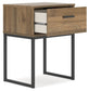 Deanlow Twin Platform Panel Bed with Nightstand Signature Design by Ashley®