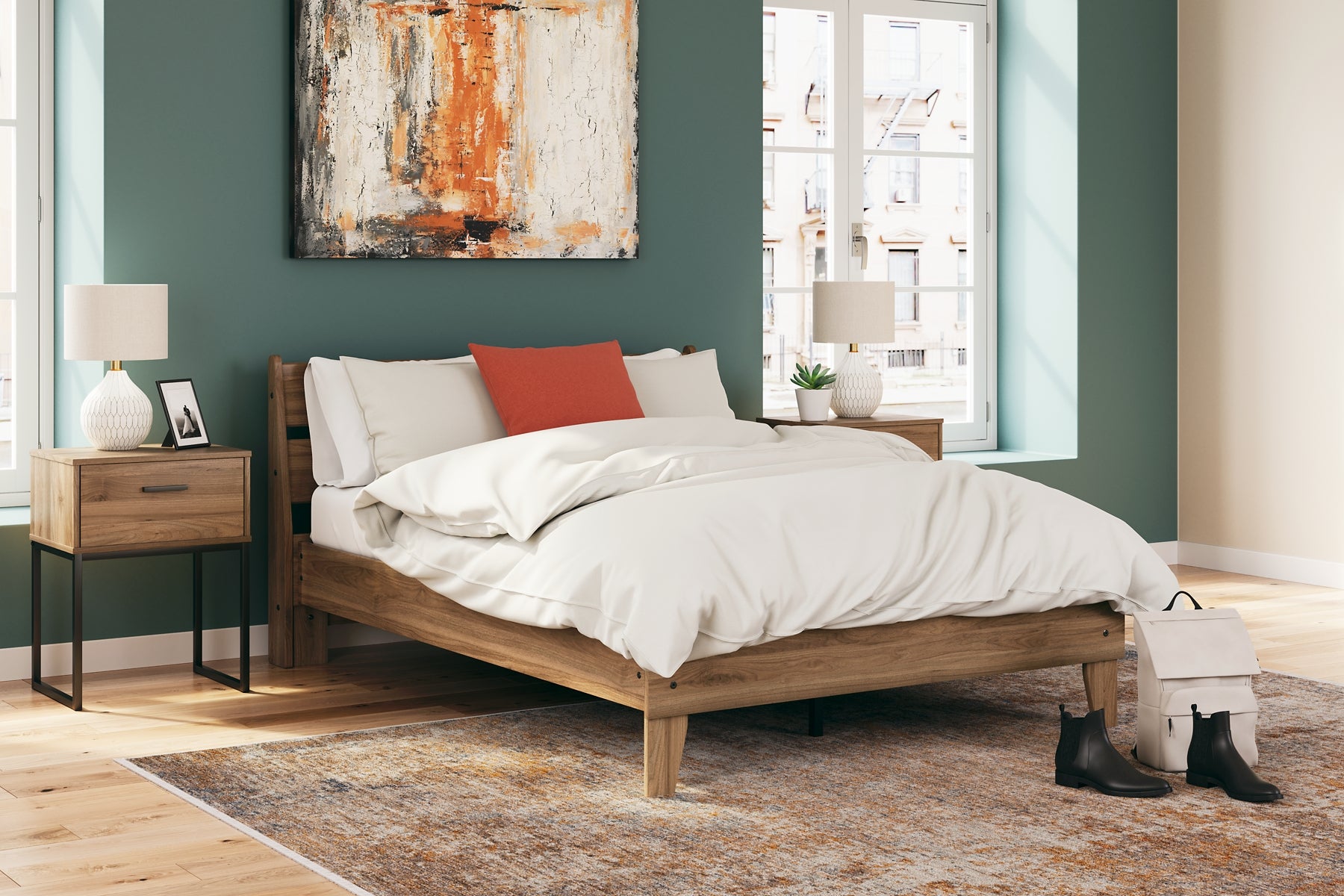 Deanlow Full Platform Panel Bed with Dresser, Chest and Nightstand Signature Design by Ashley®