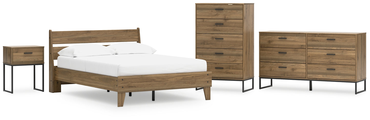 Deanlow Full Platform Panel Bed with Dresser, Chest and Nightstand Signature Design by Ashley®