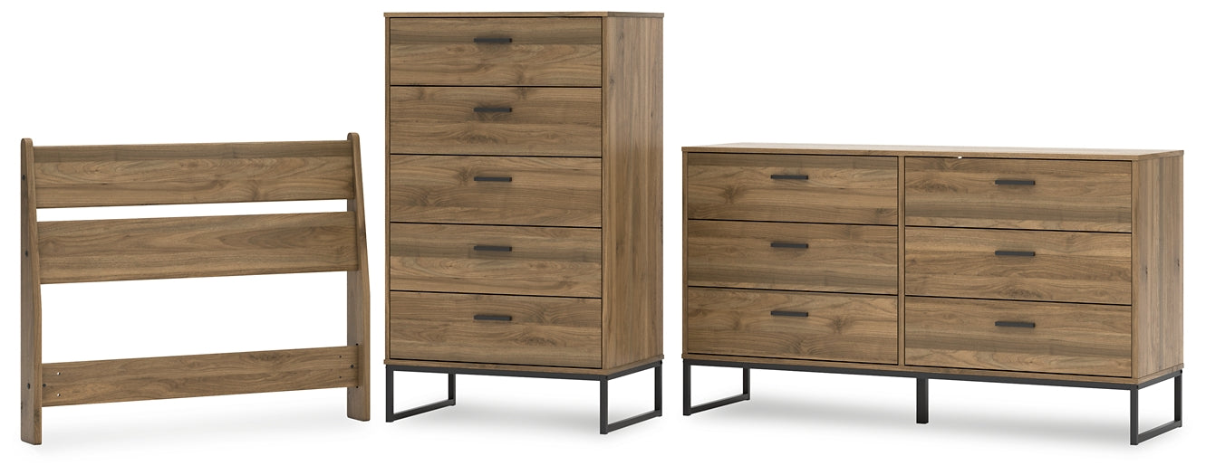 Deanlow Twin Panel Headboard with Dresser and Chest Signature Design by Ashley®