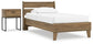 Deanlow Twin Platform Panel Bed with Nightstand Signature Design by Ashley®