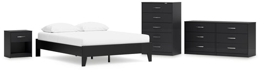 Finch Queen Platform Bed with Dresser, Chest and Nightstand Signature Design by Ashley®