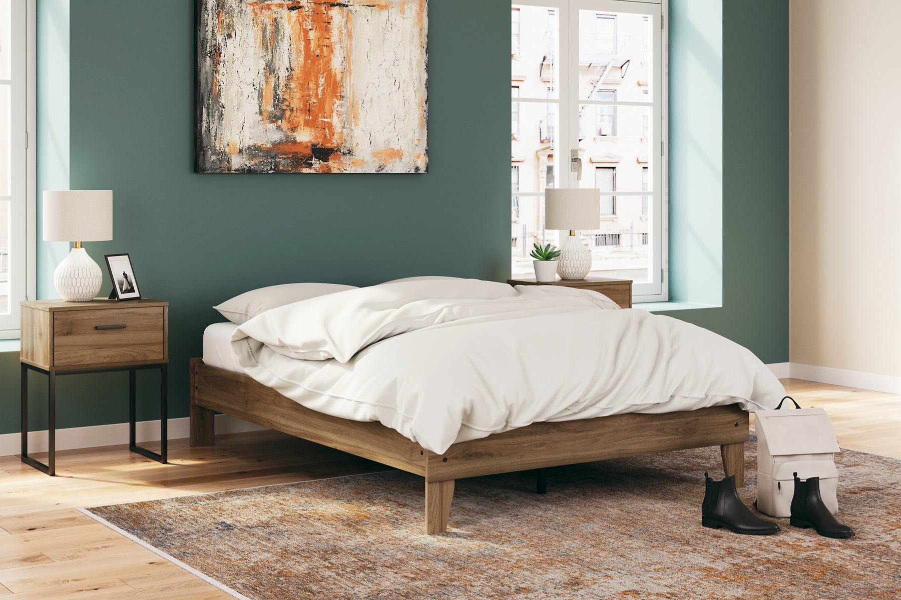 Deanlow Full Platform Bed with 2 Nightstands Signature Design by Ashley®