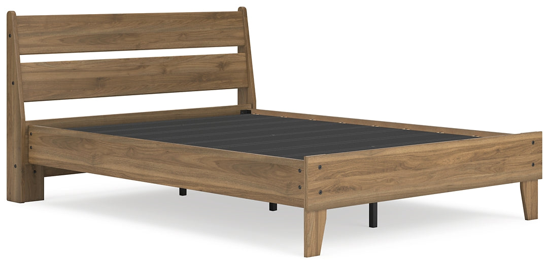 Deanlow Full Platform Panel Bed with Dresser Signature Design by Ashley®