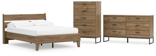 Deanlow Full Platform Panel Bed with Dresser and Chest Signature Design by Ashley®