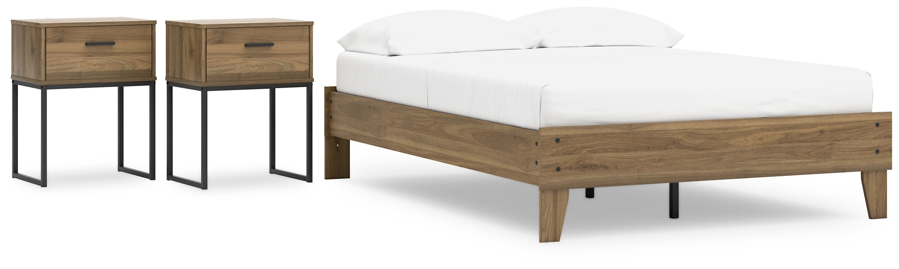 Deanlow Full Platform Bed with 2 Nightstands Signature Design by Ashley®