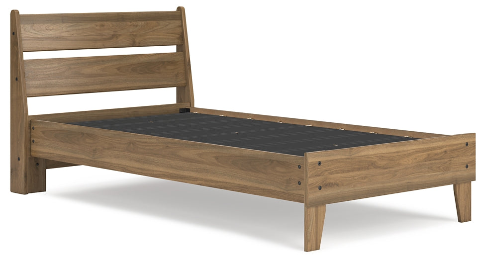 Deanlow Twin Platform Panel Bed with Dresser Signature Design by Ashley®