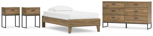 Deanlow Twin Platform Bed with Dresser and 2 Nightstands Signature Design by Ashley®