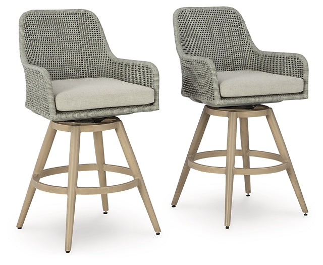 Seton Creek Barstool with Cushion (2/CN) Signature Design by Ashley®