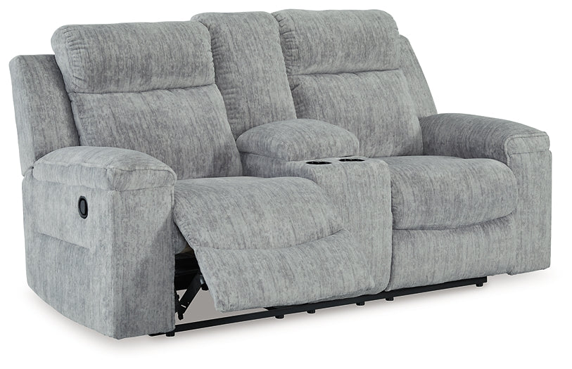 Buntington DBL Rec Loveseat w/Console Benchcraft®