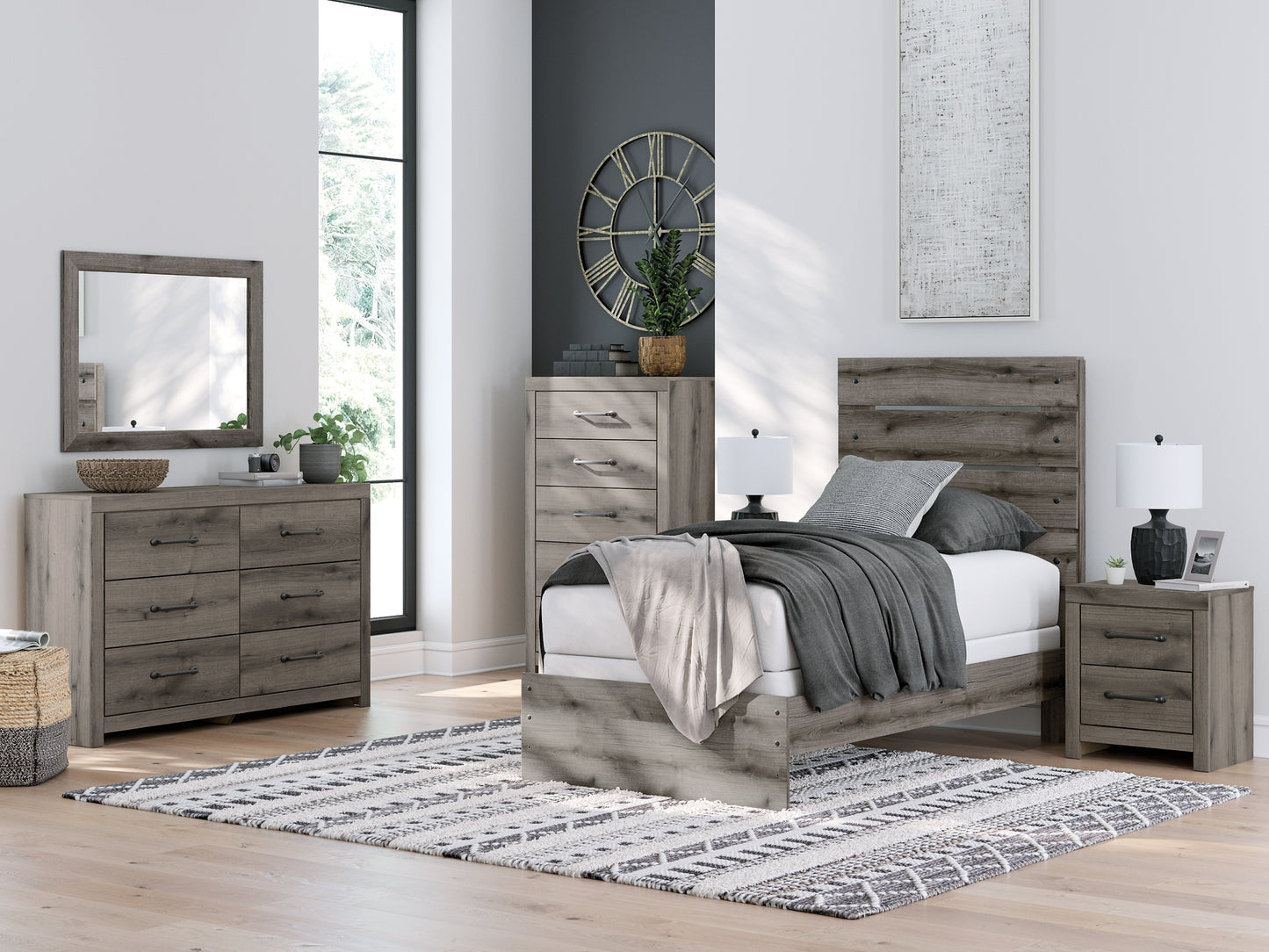 Graystorm Twin Panel Bed Signature Design by Ashley®