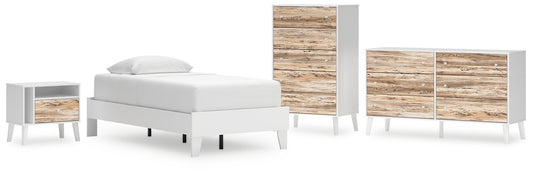 Piperton Twin Platform Bed with Dresser, Chest and Nightstand Signature Design by Ashley®