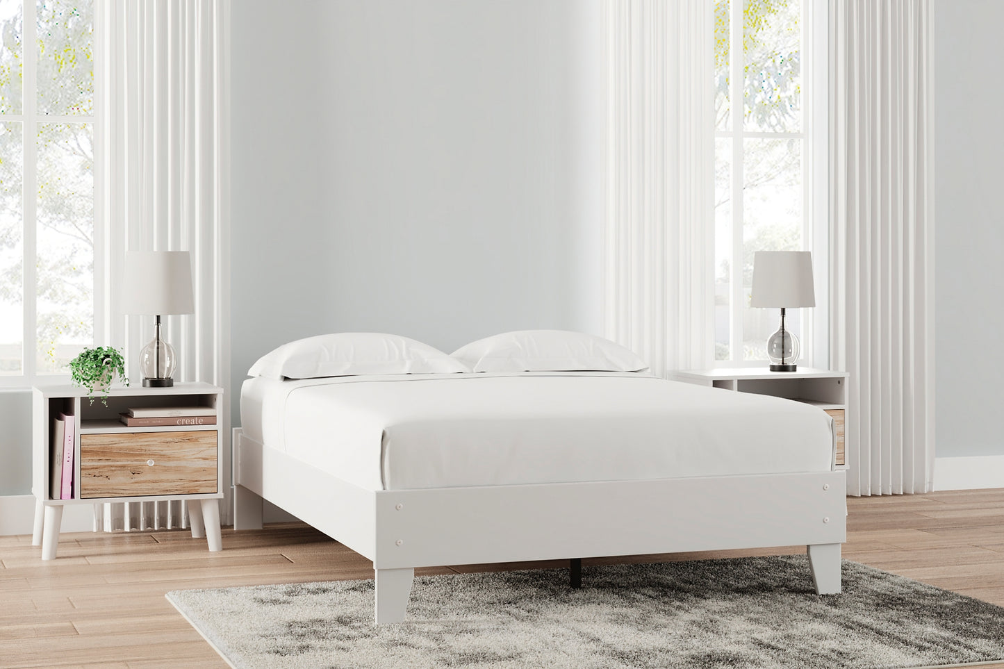 Piperton Full Platform Bed with Dresser and 2 Nightstands Signature Design by Ashley®