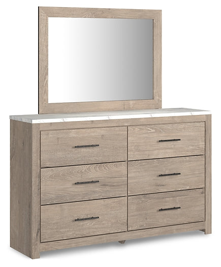 Senniberg Queen Panel Bed with Mirrored Dresser and 2 Nightstands Signature Design by Ashley®