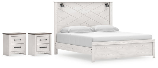 Gerridan King Panel Bed with 2 Nightstands Signature Design by Ashley®