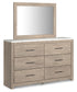 Senniberg Queen Panel Bed with Mirrored Dresser, Chest and Nightstand Signature Design by Ashley®