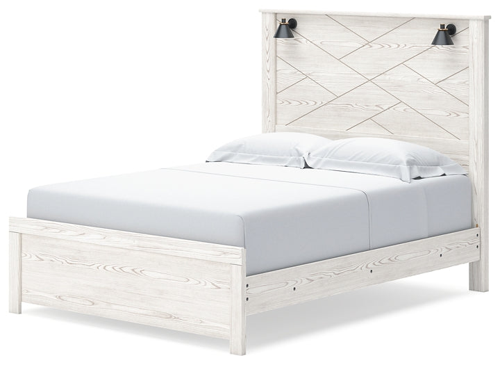 Gerridan Queen Panel Bed with Mirrored Dresser and 2 Nightstands Signature Design by Ashley®