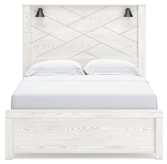 Gerridan Queen Panel Bed with Mirrored Dresser and 2 Nightstands Signature Design by Ashley®