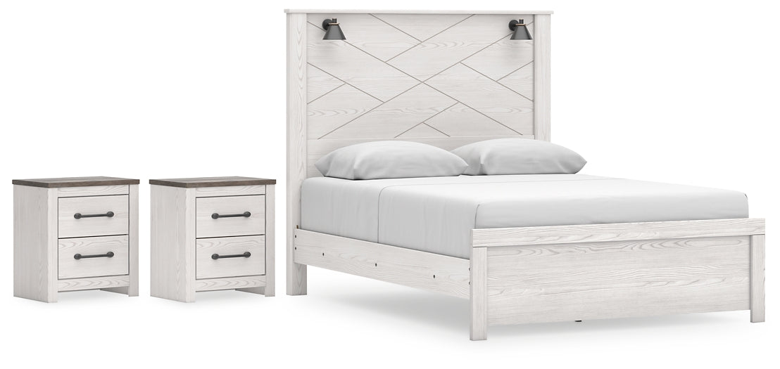 Gerridan Queen Panel Bed with 2 Nightstands Signature Design by Ashley®