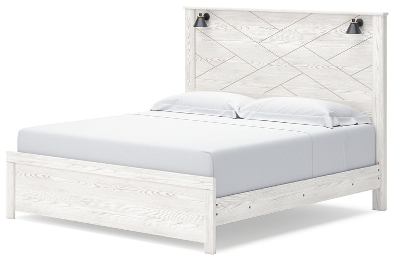 Gerridan King Panel Bed with Mirrored Dresser, Chest and Nightstand Signature Design by Ashley®