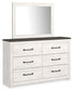 Gerridan King Panel Bed with Mirrored Dresser and 2 Nightstands Signature Design by Ashley®