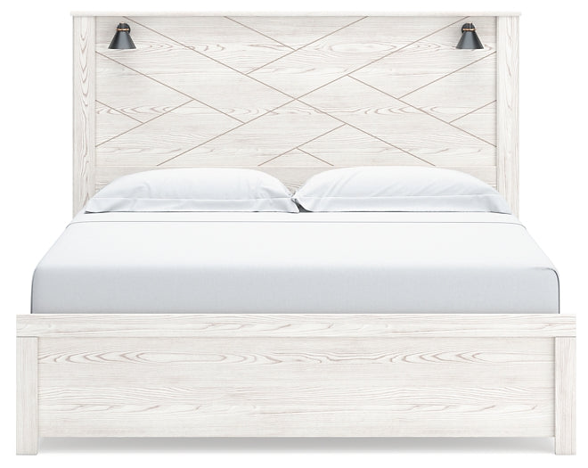 Gerridan King Panel Bed with Mirrored Dresser and 2 Nightstands Signature Design by Ashley®