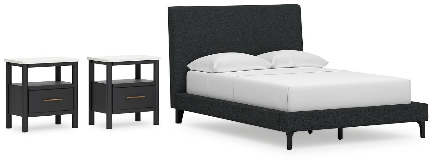 Cadmori Full Upholstered Bed with 2 Nightstands Signature Design by Ashley®