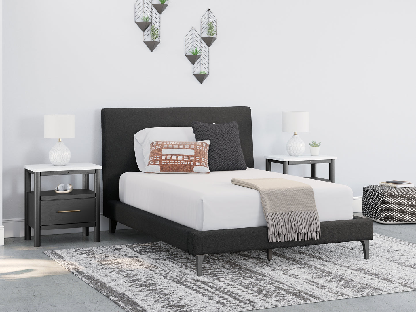 Cadmori Full Upholstered Bed with 2 Nightstands Signature Design by Ashley®