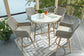 Seton Creek Outdoor Bar Table and 4 Barstools Signature Design by Ashley®