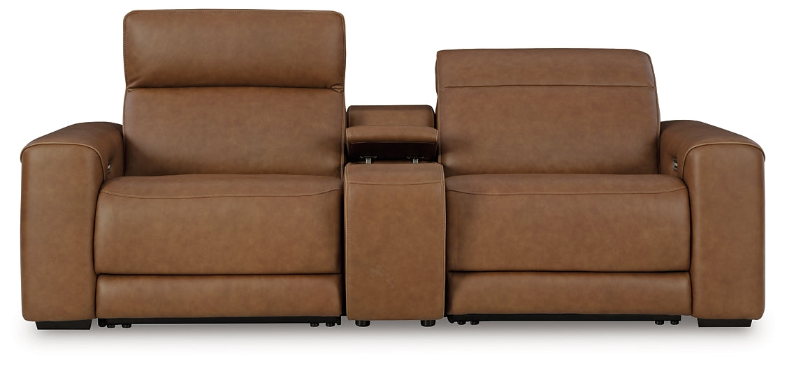 Magic Man 2-Piece Power Reclining Sectional Loveseat with Console Signature Design by Ashley®