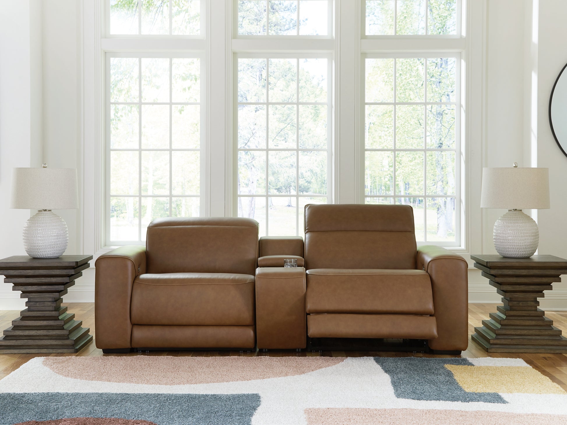 Magic Man 2-Piece Power Reclining Sectional Loveseat with Console Signature Design by Ashley®