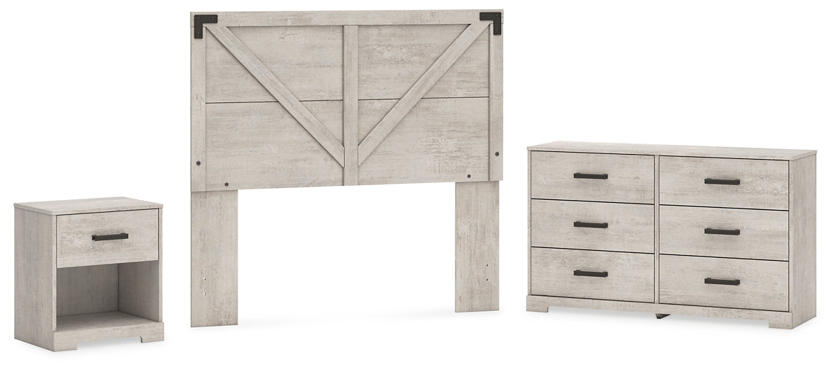 Shawburn Full Panel Headboard with Dresser and Nightstand Signature Design by Ashley®