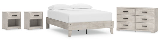 Shawburn Full Platform Bed with Dresser and 2 Nightstands Signature Design by Ashley®