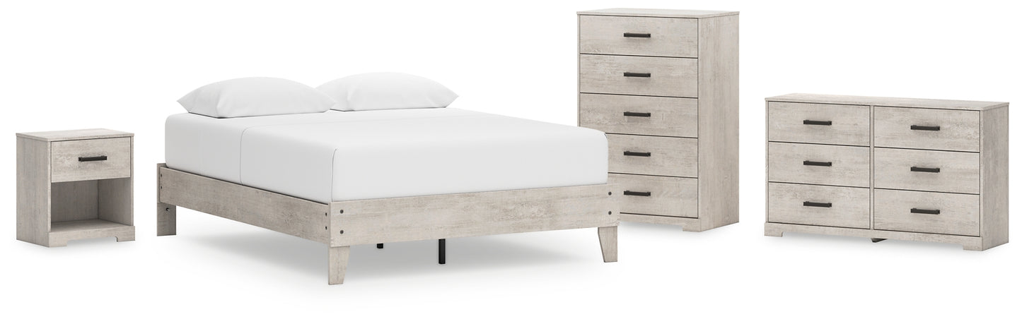 Shawburn Queen Platform Bed with Dresser, Chest and Nightstand Signature Design by Ashley®