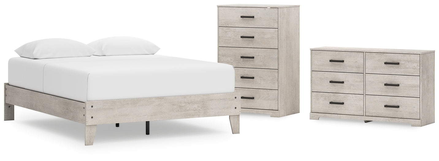 Shawburn Queen Platform Bed with Dresser and Chest Signature Design by Ashley®