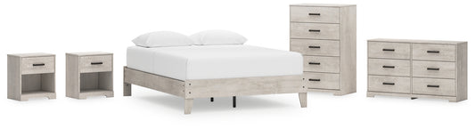 Shawburn Queen Platform Bed with Dresser, Chest and 2 Nightstands Signature Design by Ashley®