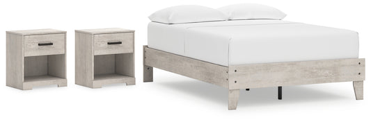 Shawburn Full Platform Bed with 2 Nightstands Signature Design by Ashley®