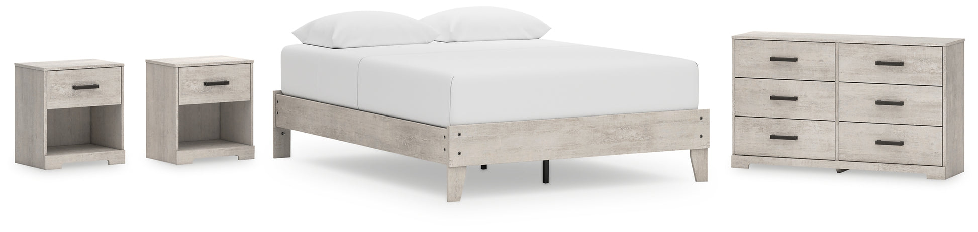 Shawburn Queen Platform Bed with Dresser and 2 Nightstands Signature Design by Ashley®