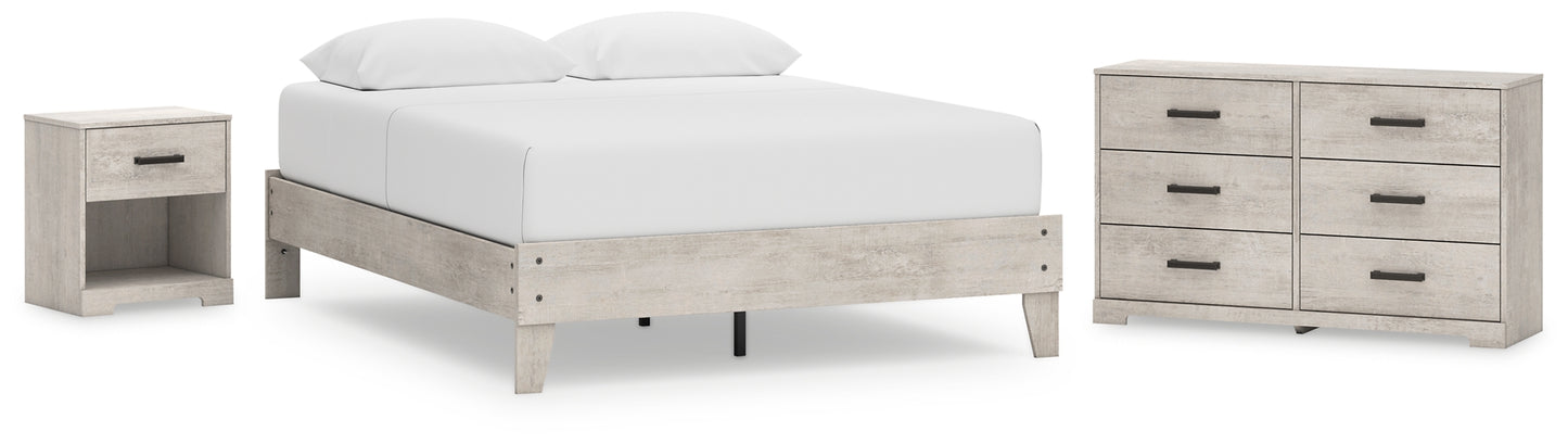 Shawburn Queen Platform Bed with Dresser and Nightstand Signature Design by Ashley®