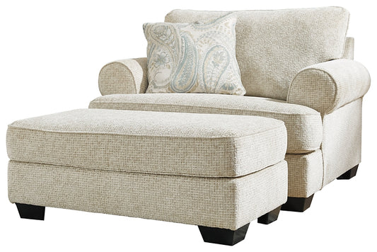 Monaghan Chair and Ottoman Signature Design by Ashley®