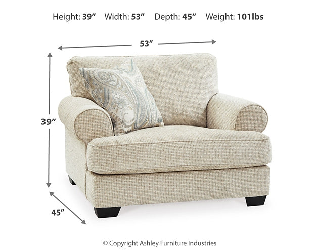 Monaghan Chair and Ottoman Signature Design by Ashley®