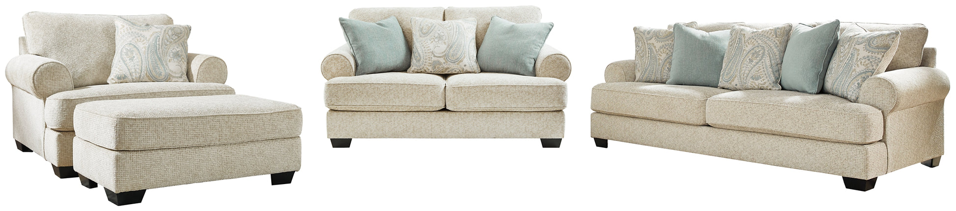 Monaghan Sofa, Loveseat, Chair and Ottoman Signature Design by Ashley®