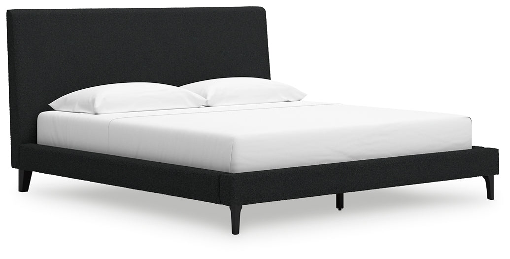 Cadmori King Upholstered Bed with Mirrored Dresser and 2 Nightstands Signature Design by Ashley®