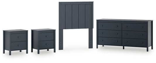 Simmenfort Twin Panel Headboard with Dresser and 2 Nightstands Signature Design by Ashley®