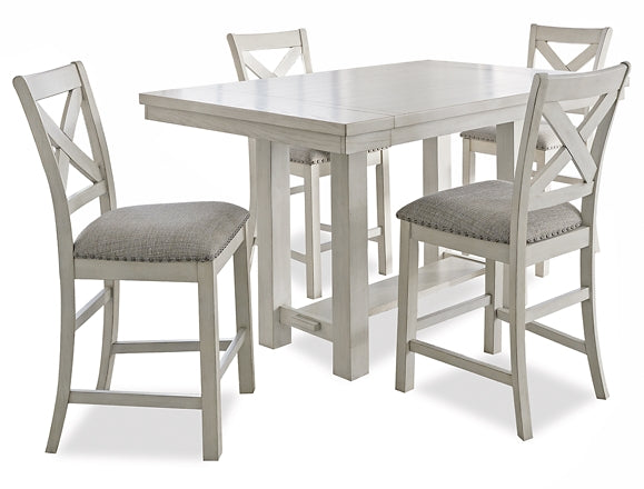 Robbinsdale Counter Height Dining Table and 4 Barstools Signature Design by Ashley®