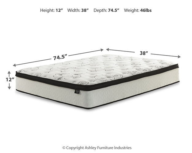 Chime 12 Inch Hybrid  Mattress Sierra Sleep® by Ashley