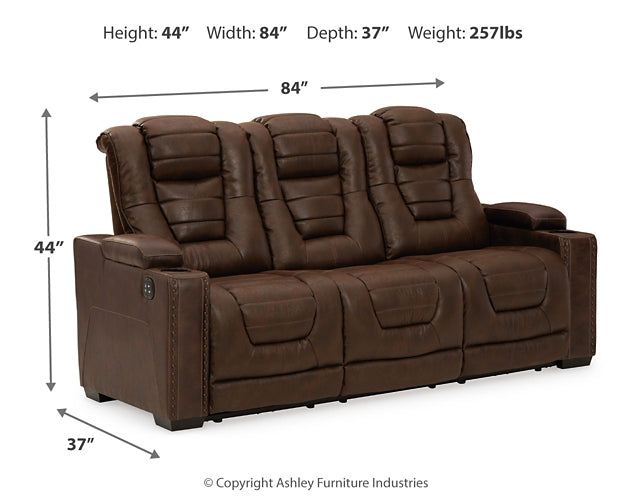 Owner's Box PWR REC Sofa with ADJ Headrest Signature Design by Ashley®