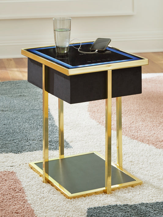 Rexwell Accent Table with Speaker Signature Design by Ashley®